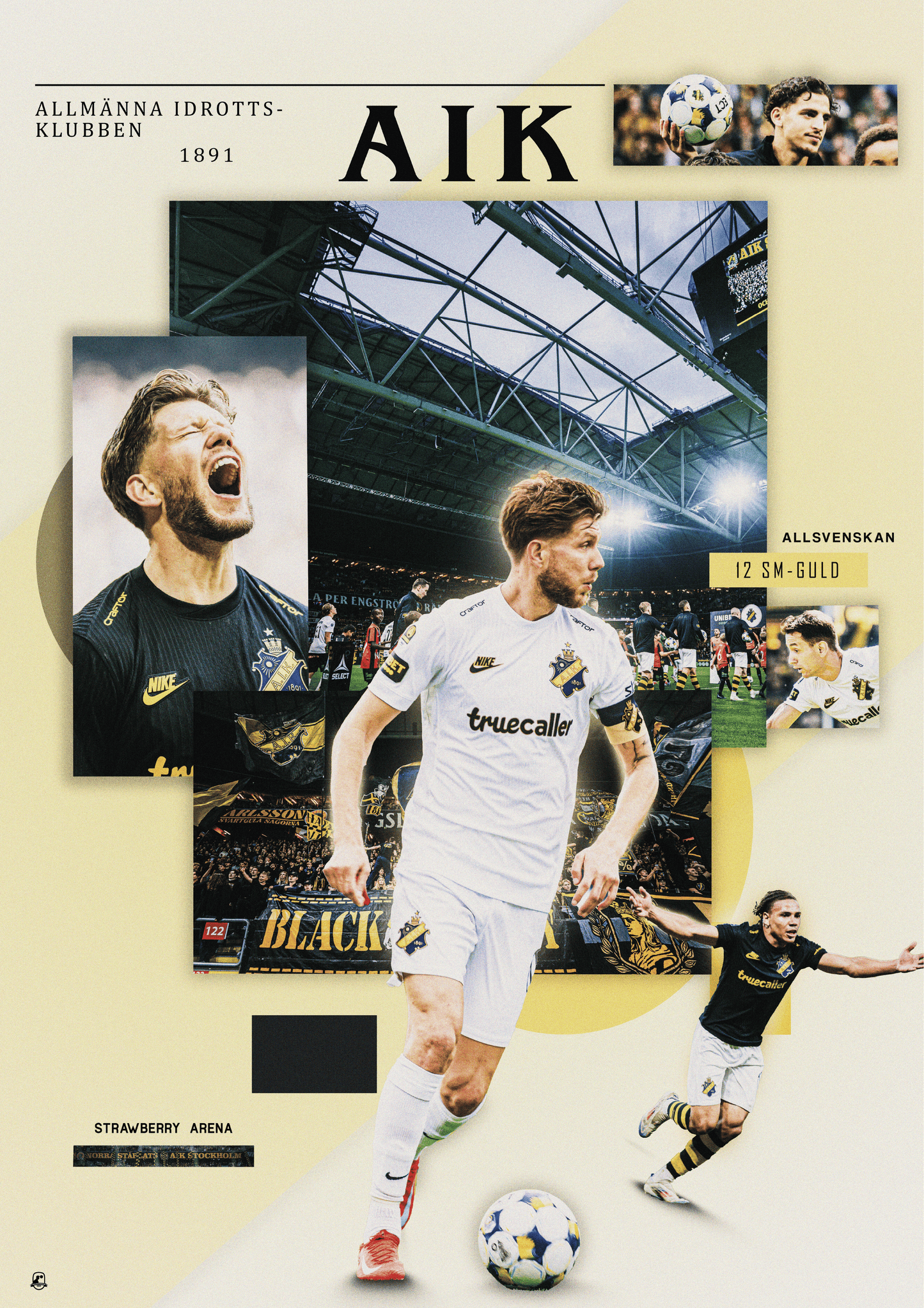 AIK Poster - "Allmänna Idrottsklubben"